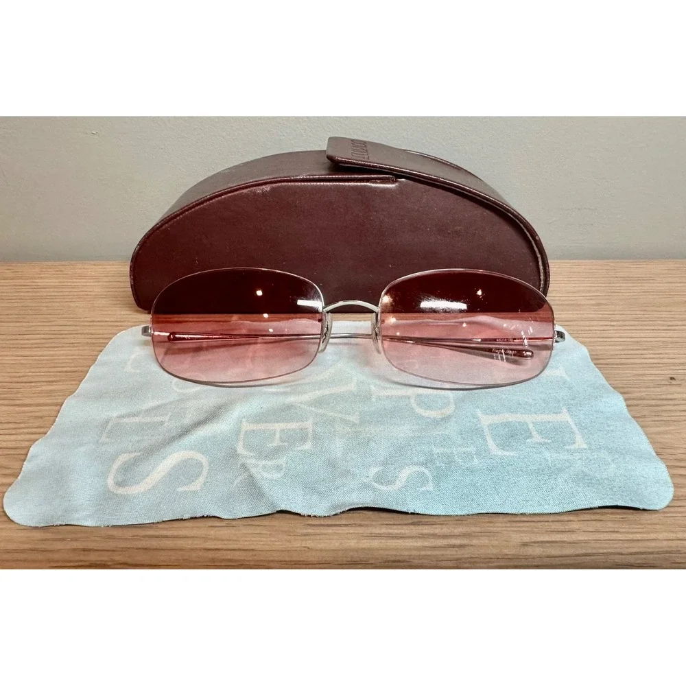 Oliver Peoples Epic S Sunglasses Pink Gradient Lens Japan w/ Case